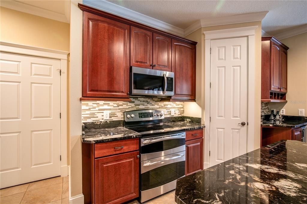 Kitchen has pantry along with 2 additional storage spaces