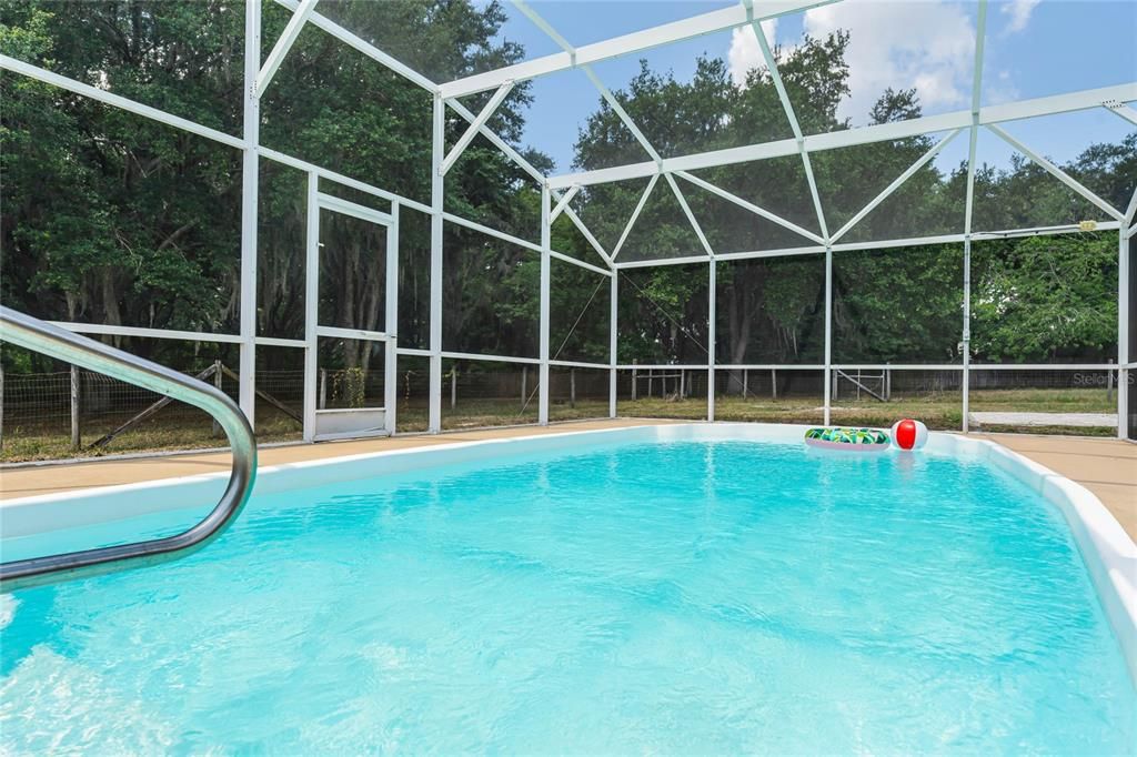 Screened-in pool