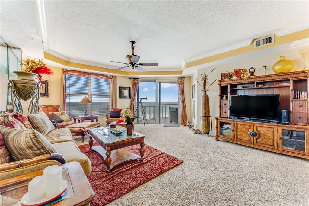 Living Area with Ocean Views