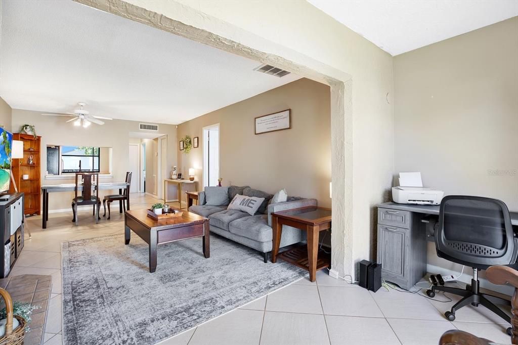 Sunroom / Florida Room with Storage Closet