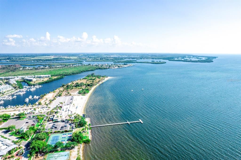 aerial beach