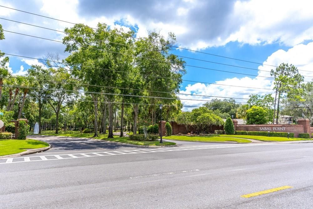 Entrance to Sabal Pointe from Wekiva Springs Rd