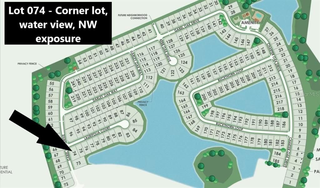 Site map - Lot 74