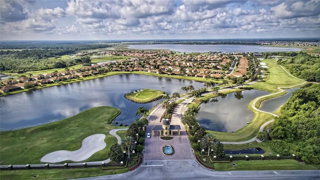 Lake Ashton drone view