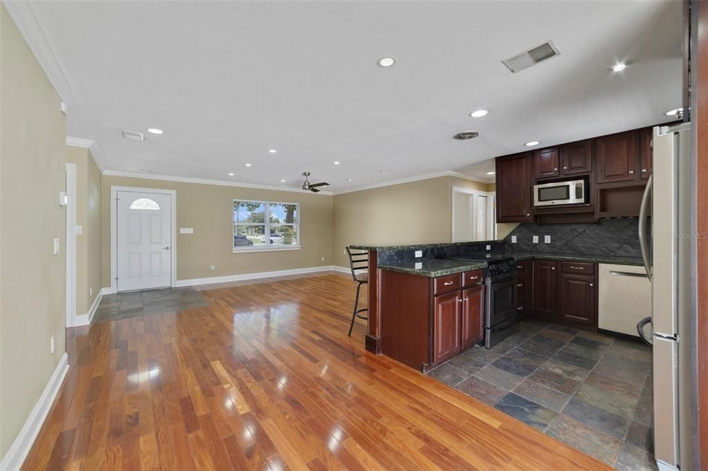 LIVING AREA/KITCHEN.