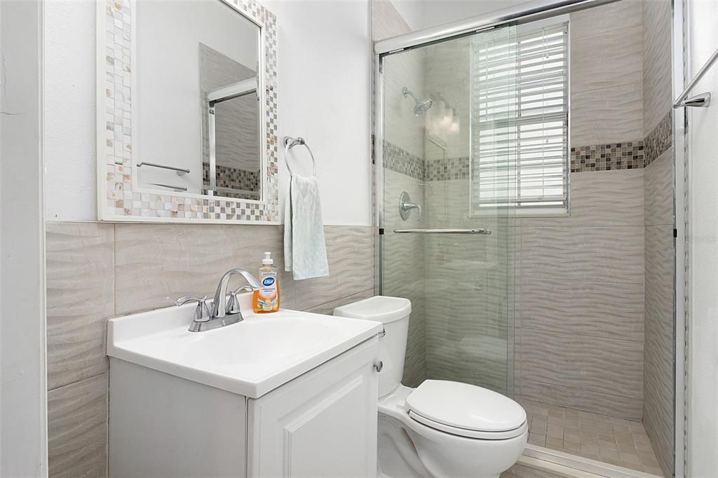 FULL BATHROOM WITH WALK IN SHOWER