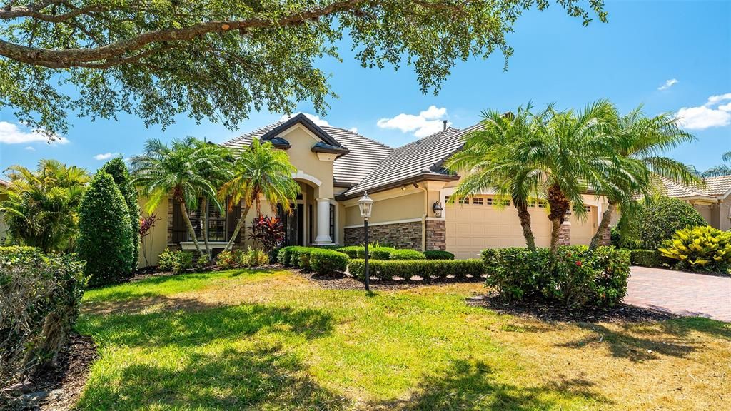 Beautifully landscaped front