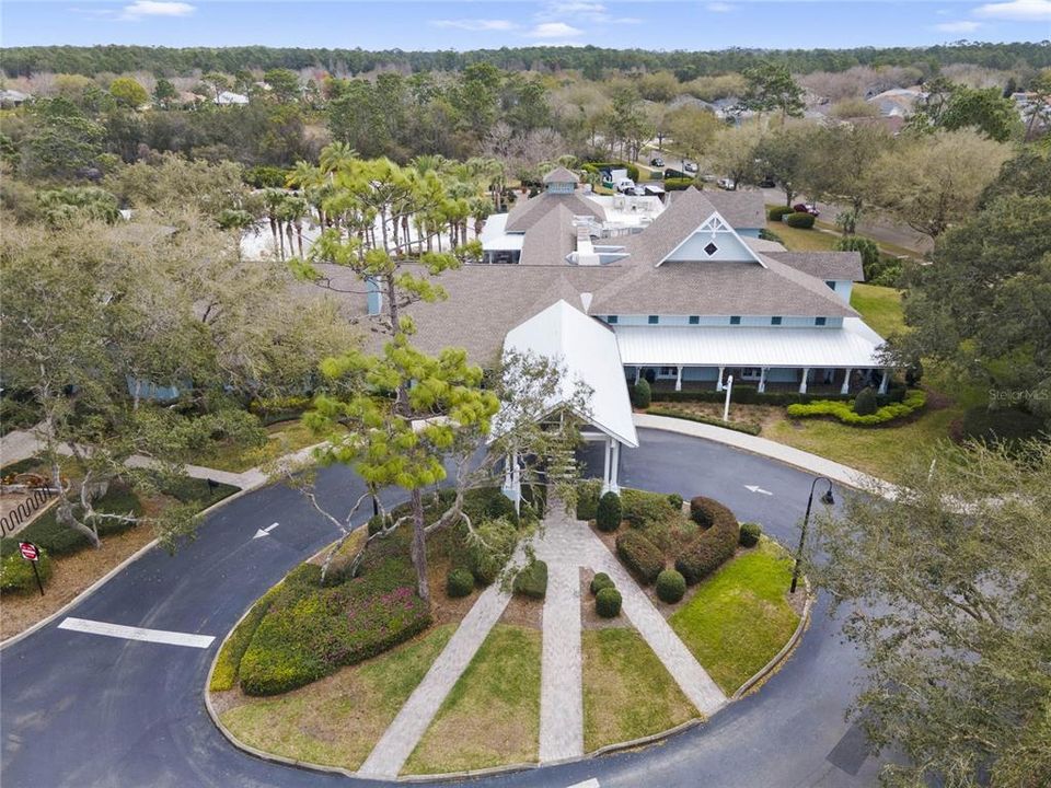 Aerial view of the Victoria Gardens social clubhouse