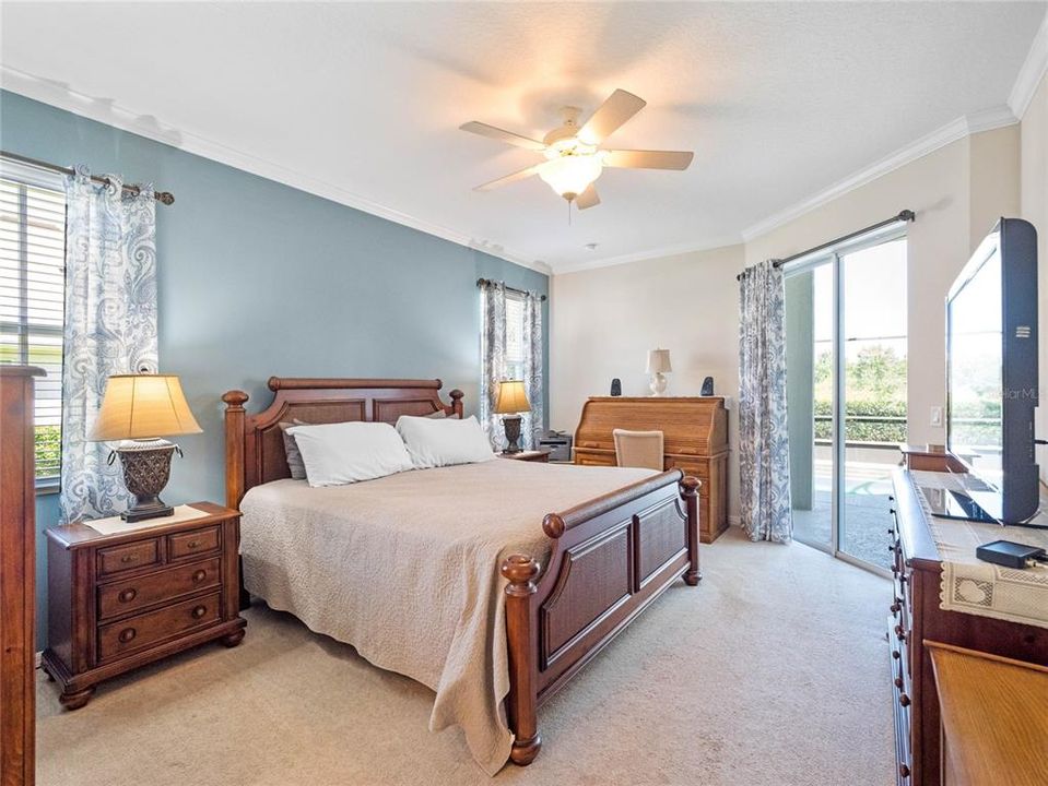 Primary Bedroom with accent wall