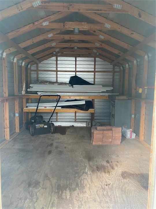 10x14 Storage Shed Interior