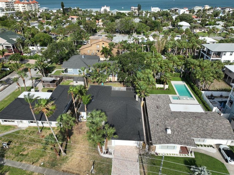 Birds Eye view of the front of the house