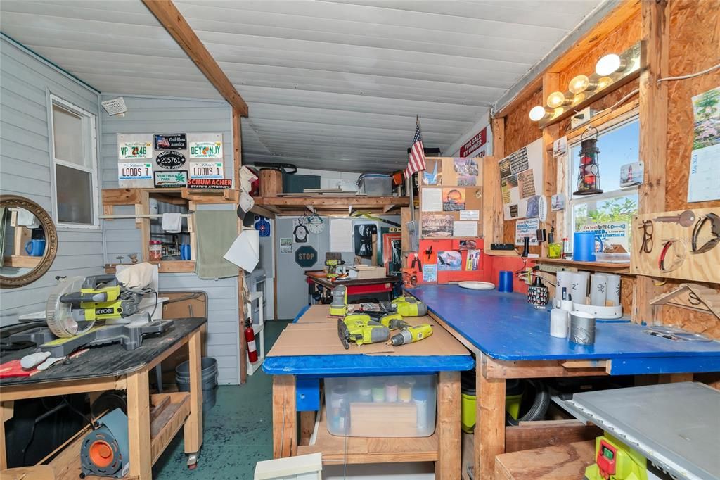 Either a great tool shed for a  woodworker ...or a ton more of storage space.