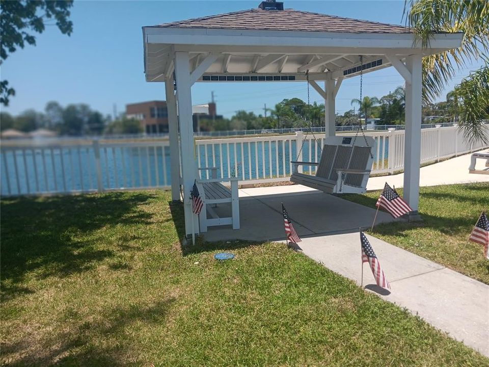 Just sit at the gazeebo and look at the lake, the trees, clouds, etc. and be so glad you moved here.