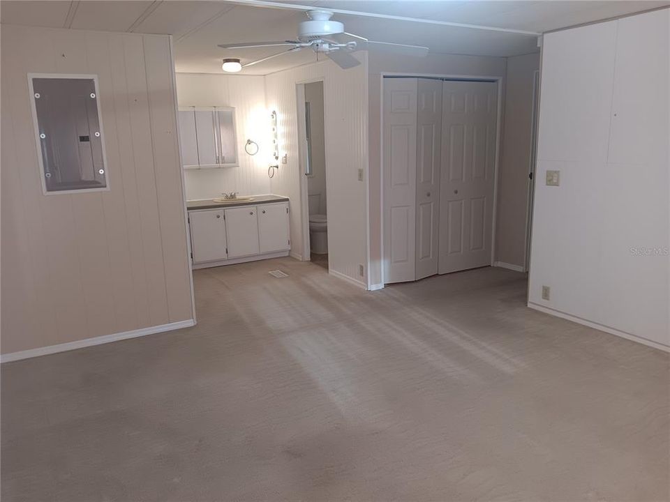 Master Bedroom without furniture.  Shower is on the right.