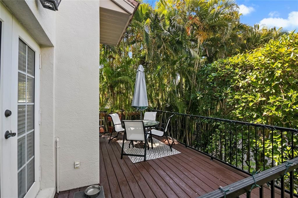 Patio off of the Main Living Room