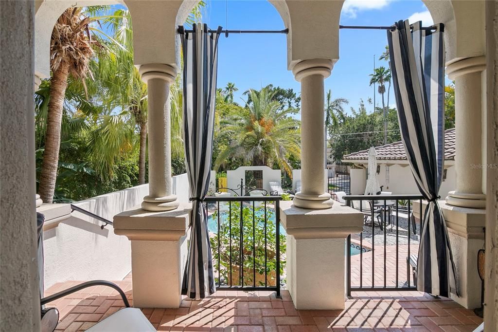 Balcony off of the Master Bedroom