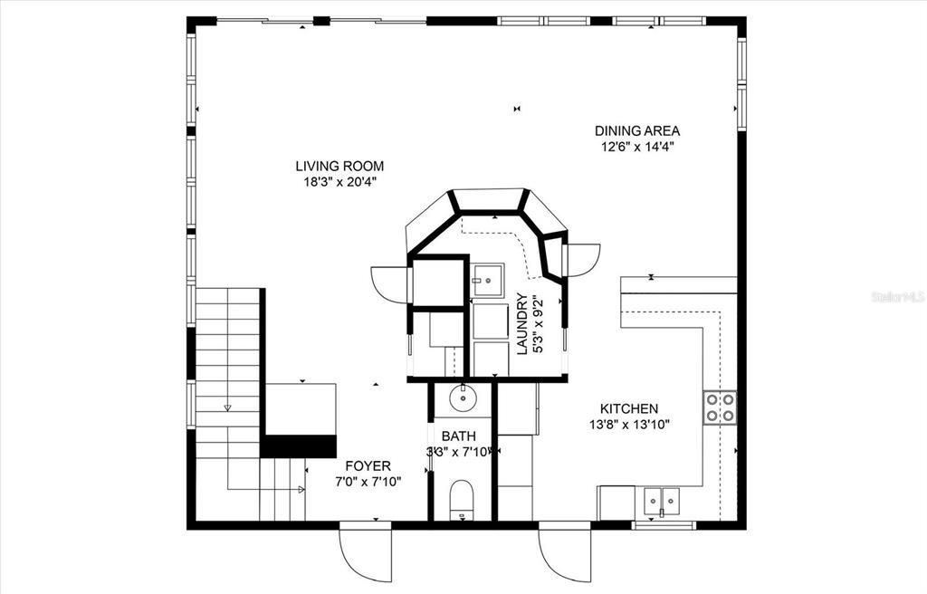 Active With Contract: $1,525,000 (2 beds, 1 baths, 1932 Square Feet)