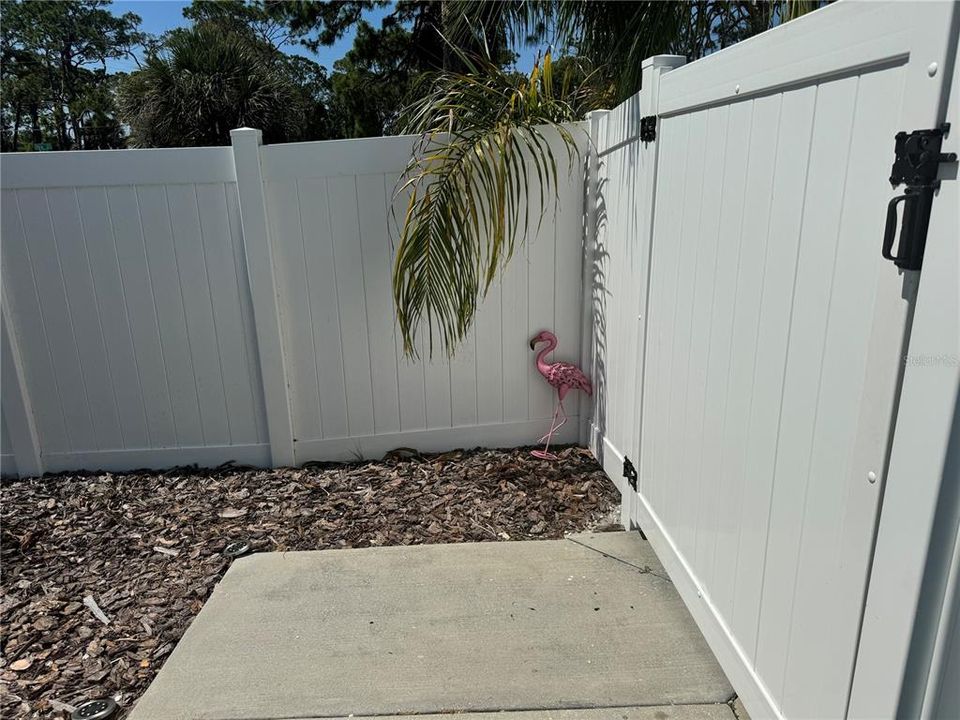 Boat or additional parking behind fence