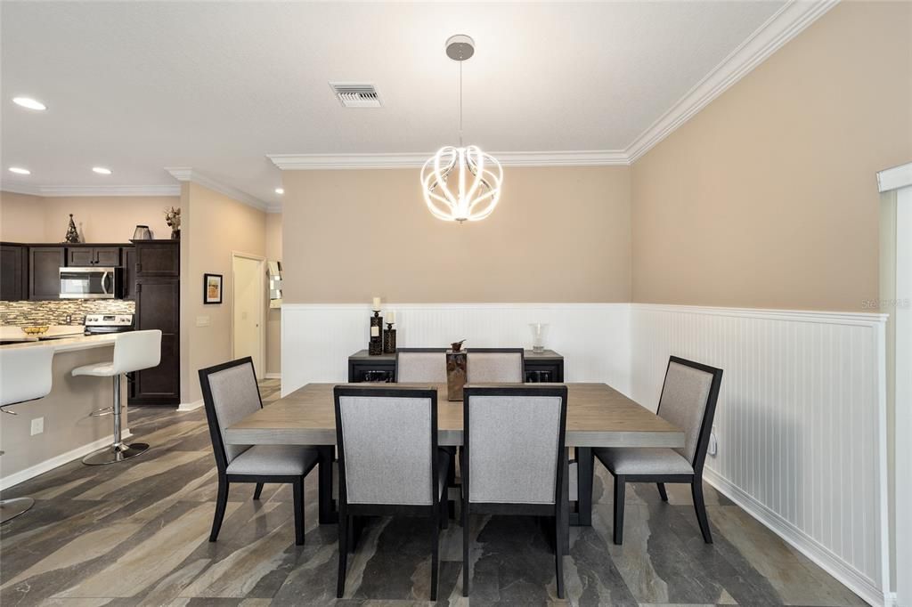 Dining Room with Wainscoting