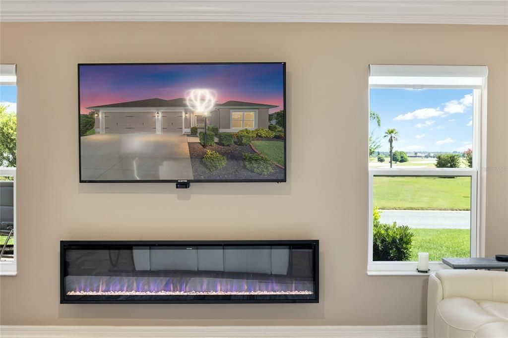 Mounted TV & Floating Fireplace Convey with Home