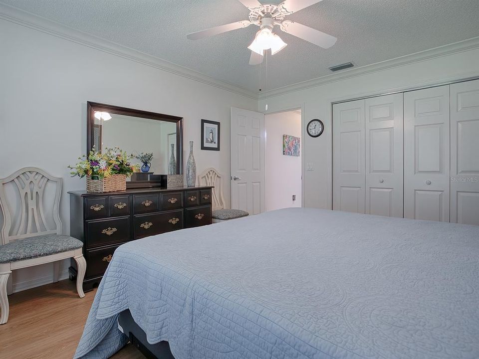 DOUBLE-DOOR CLOSET FOR EVEN MORE STORAGE SPACE