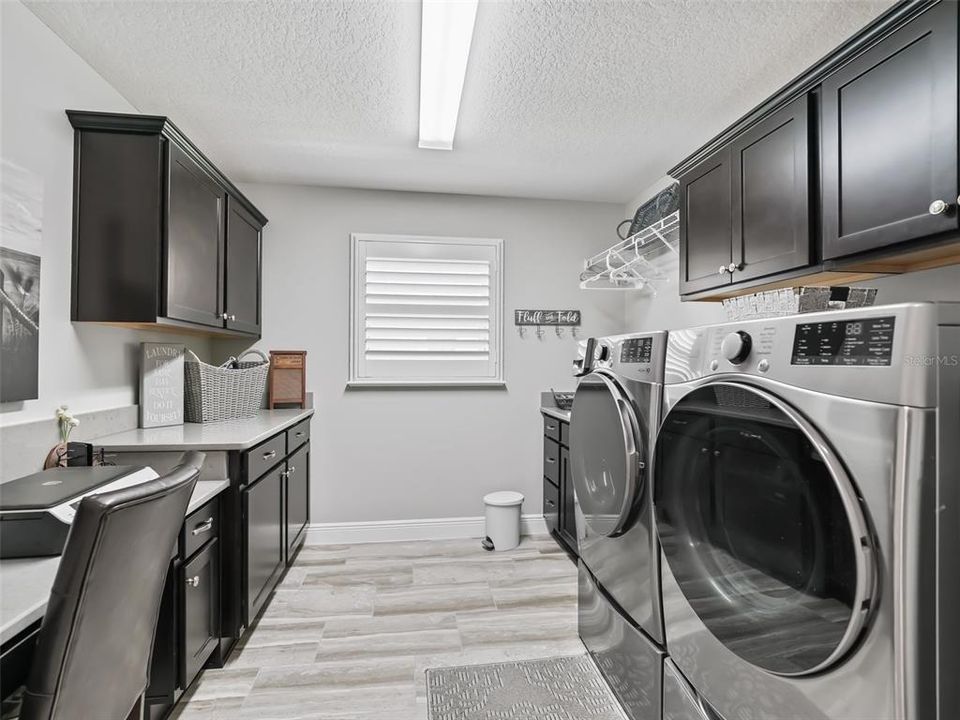 What a laundry room!  Located just off of the kitchen.