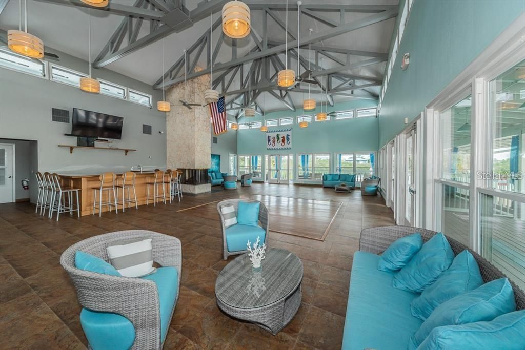 Waterfront clubhouse - interior