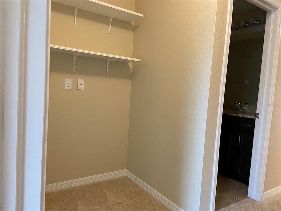 Loft desk niche area with new carpet & paint