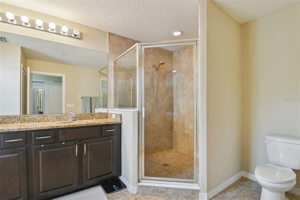 Primary bath walk-in shower