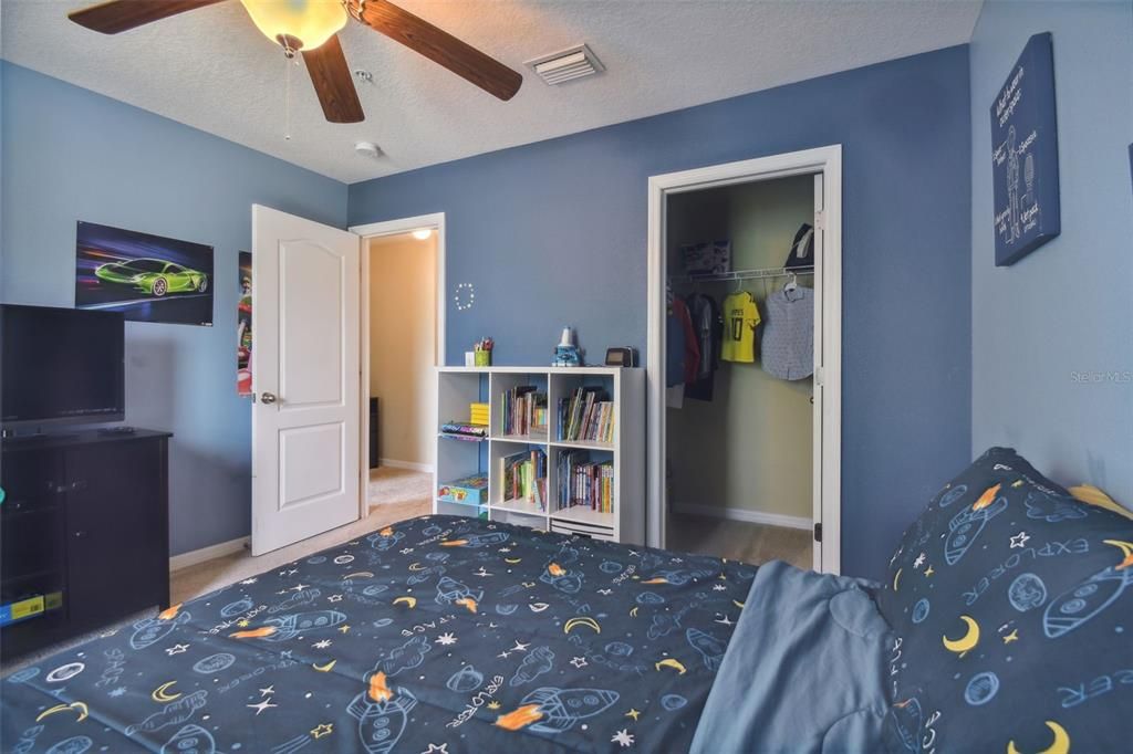 Bedroom 2 with walk-in closet