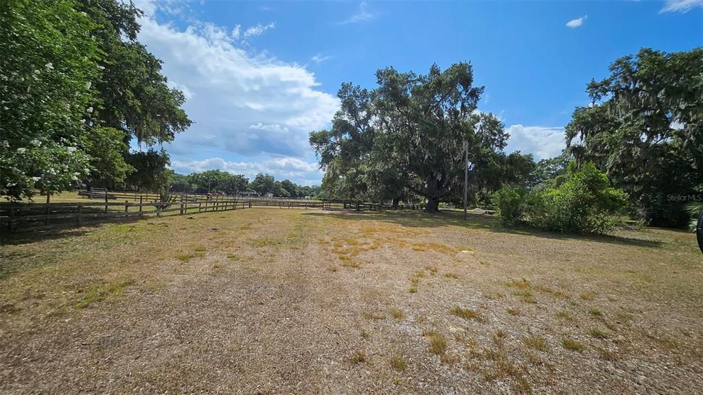 South Pasture in front of 12 stall barn view from the barn area