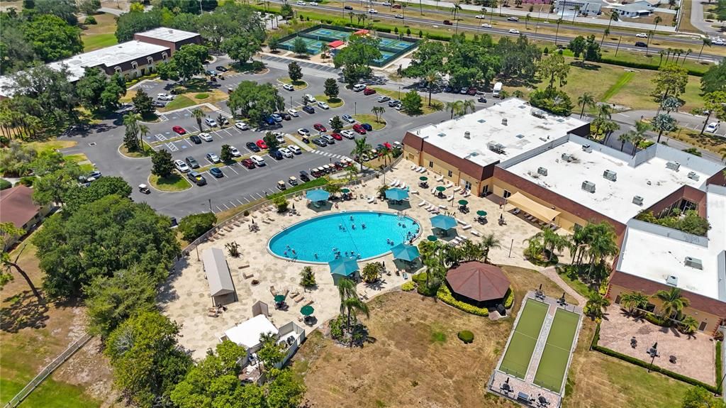 Aerial View of the Pool
