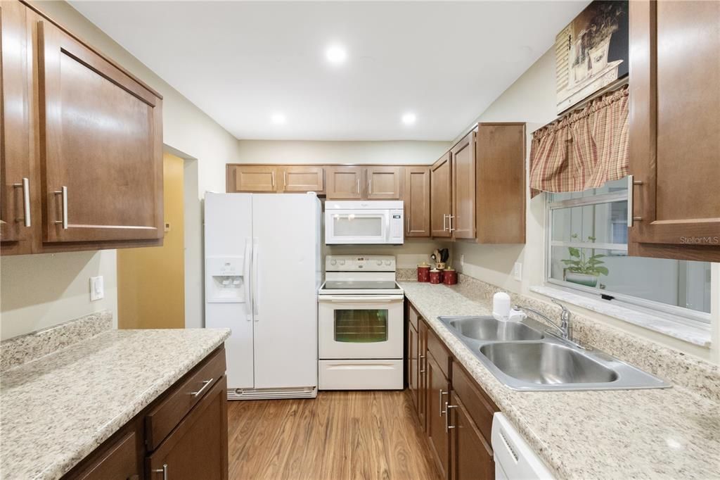 Kitchen with updated countertops and Cabinets