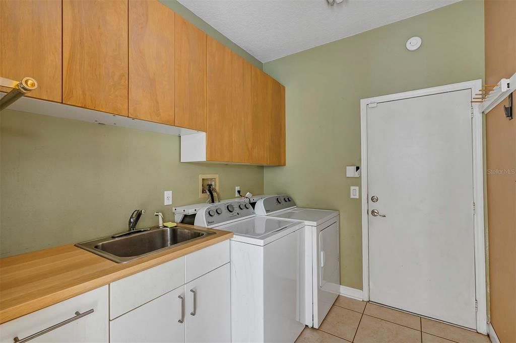 Dedicated laundry room