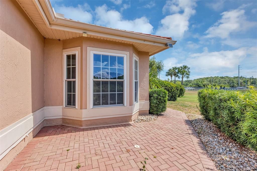 Brick sidewalk to front entrance