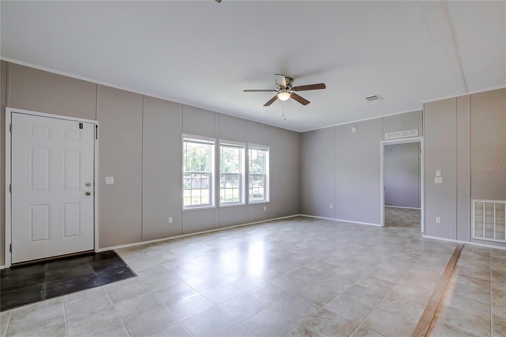 Family Room and Front Door