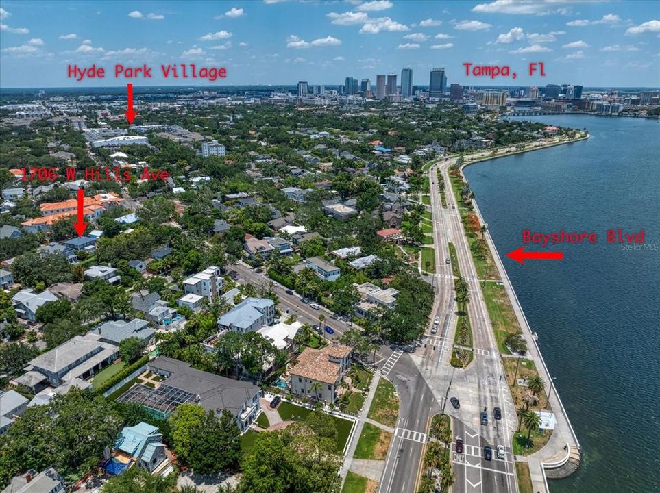 Short walk to the iconic Bayshore Blvd & Hyde Park Village, a stylish, outdoor venue that offers upscale shopping, award-winning restaurants, coffee shops, spas, fitness studios, plus a dine-in cinema!