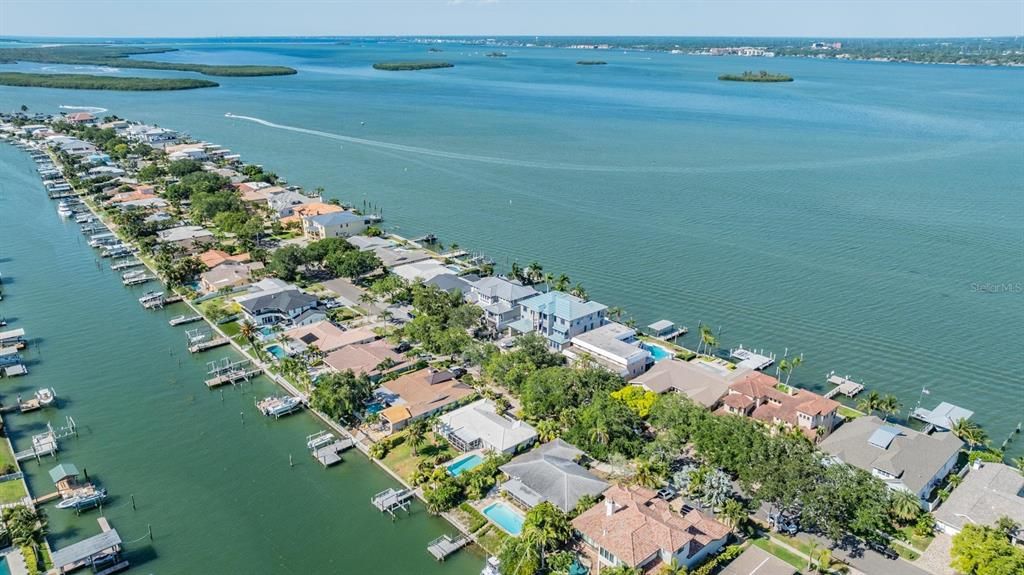 Aerial view of gulf access