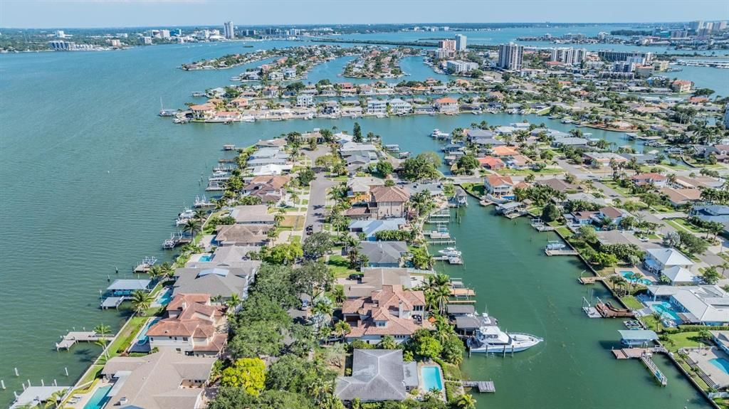 Aerial view of canal location