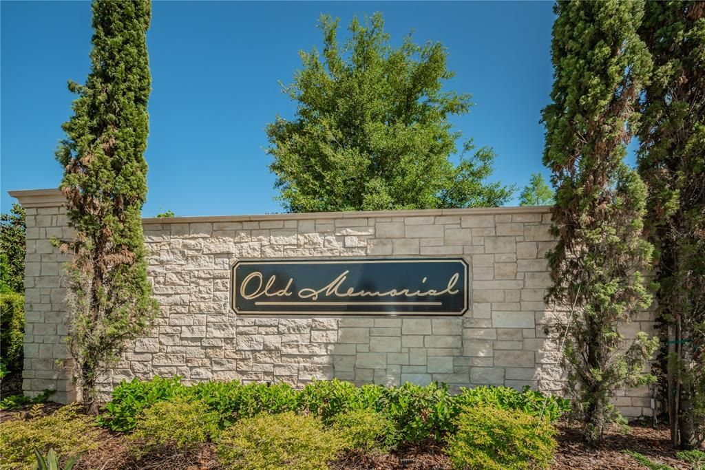 The gated community of Old Memorial Estates