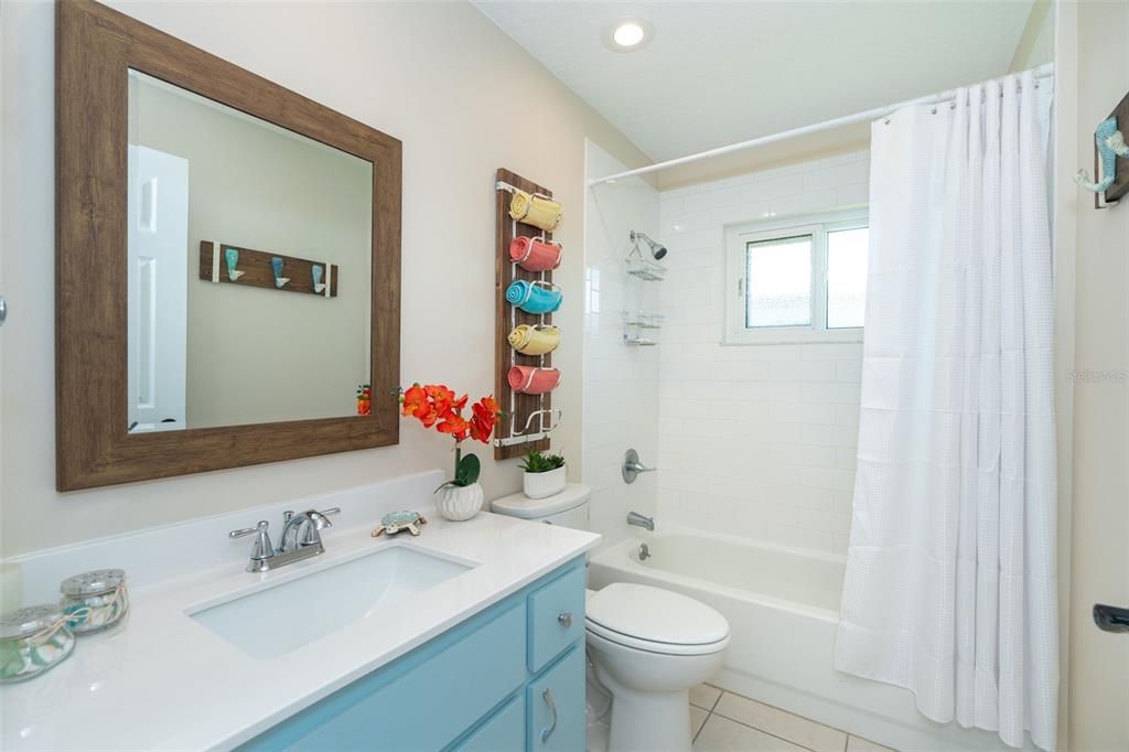 Remodeled guest bath