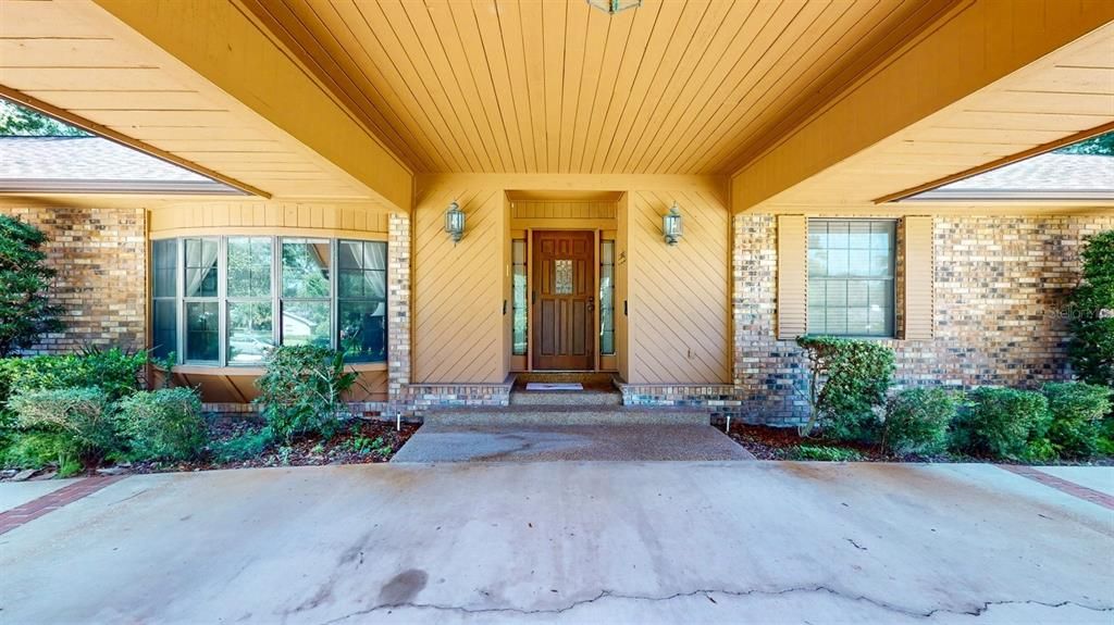 Front Entrance under portico