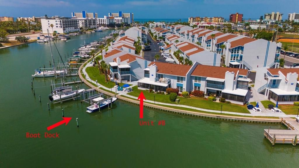 Condo and Boat slip in front