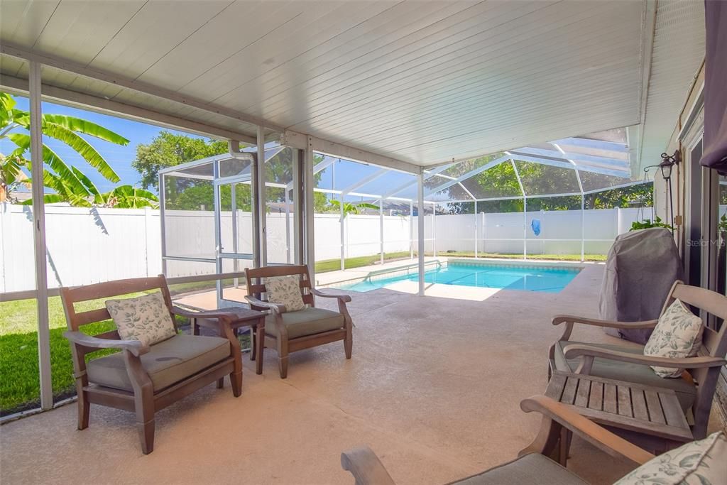 Covered Patio and Pool Area