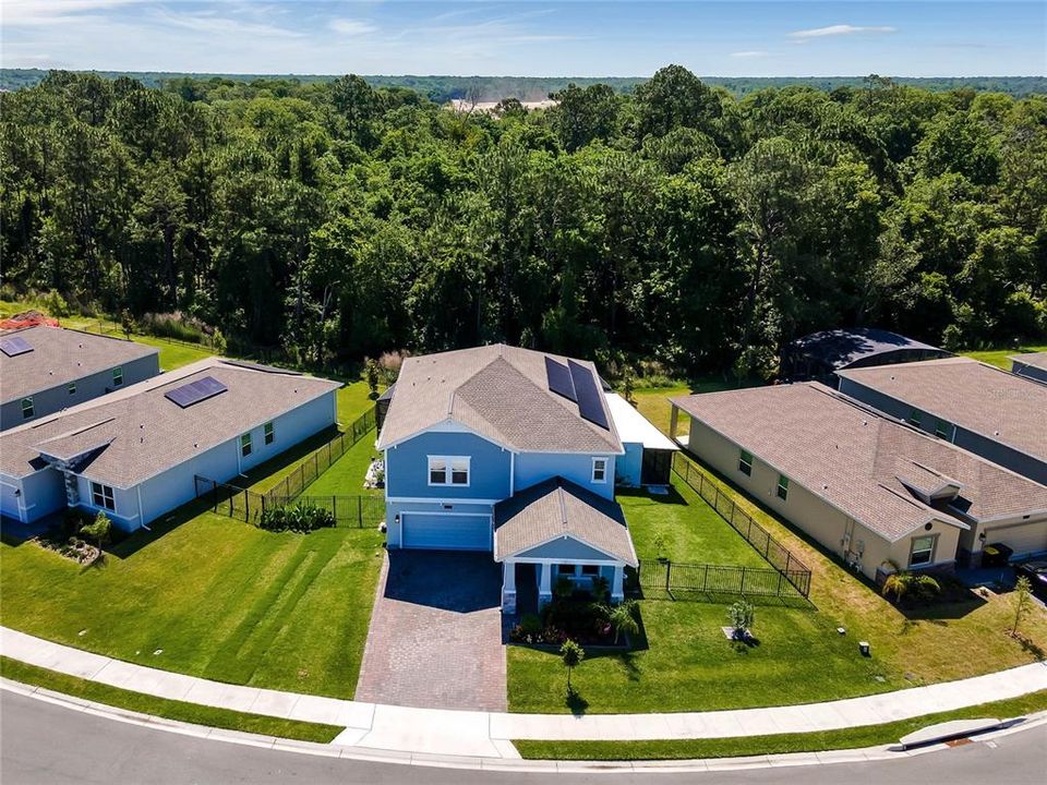 In the perfect Davenport location to take full advantage of all that Central Florida has to offer this spacious 5-bedroom, 3-bath POOL HOME was just BUILT IN 2023 with WHOLE HOUSE SOLAR that includes TWO TESLA POWERWALLS for added energy efficiency and peace of mind, NEW POOL/SPA & OUTDOOR KITCHEN, CONSERVATION & POND VIEWS, plus tons of UPGRADES!