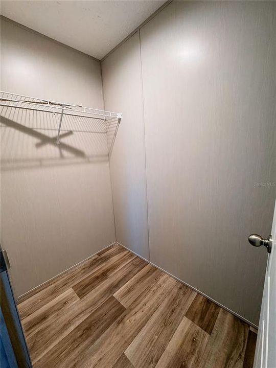 Primary Bedroom Closet**Disclosure** This photo is of the lot model. Inside of actual home is currently under construction. Home will be unfurnished.