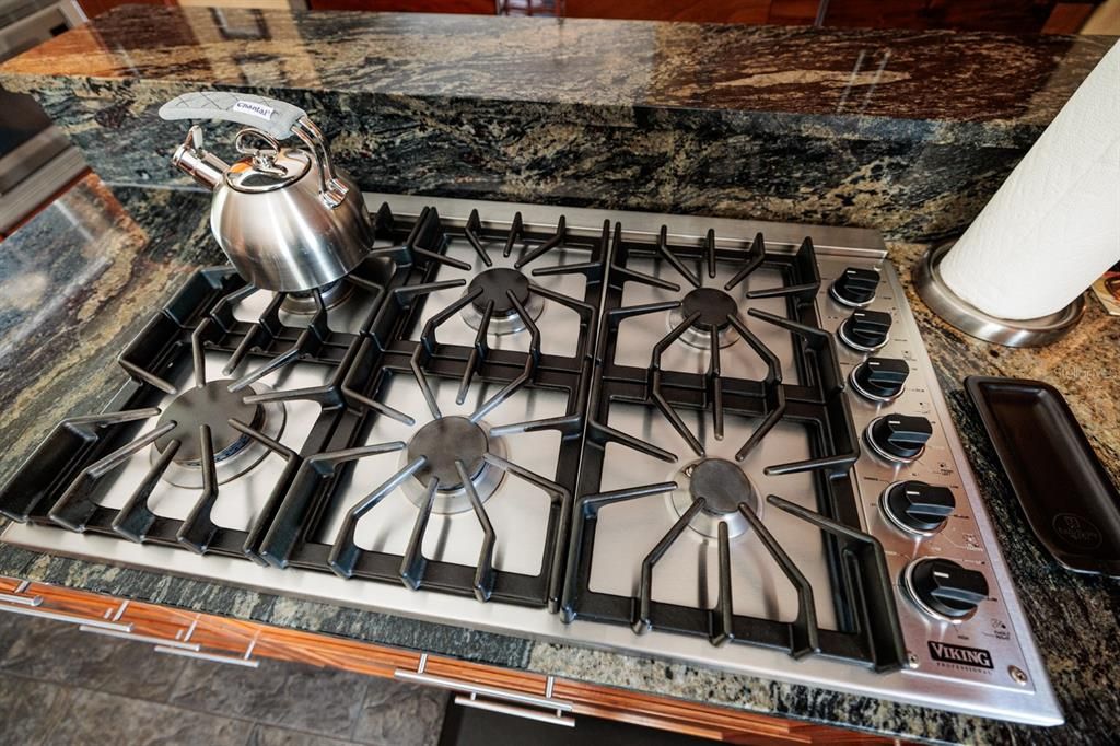Be prepared to host Thanksgiving for your friends.  Many dishes can be prepared on this 6 burner stove.