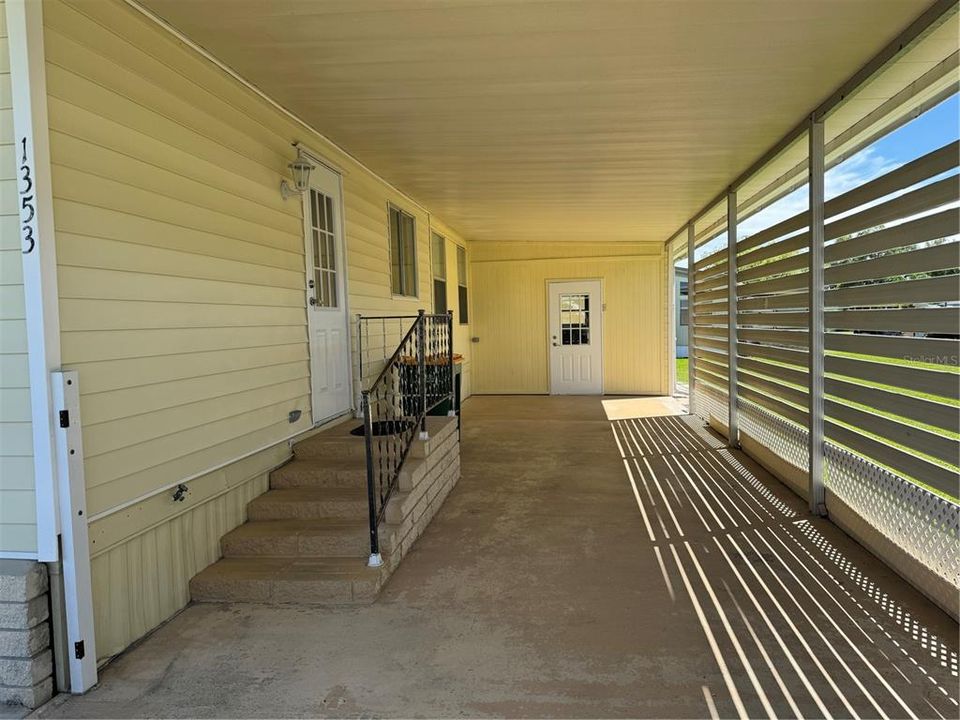 Carport and Entrance