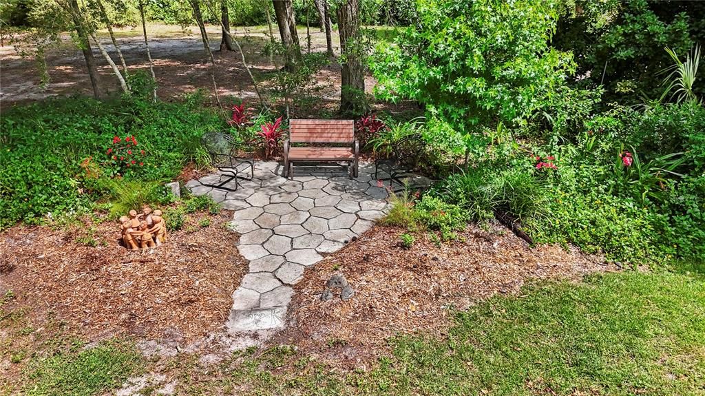 Butterfly garden bench