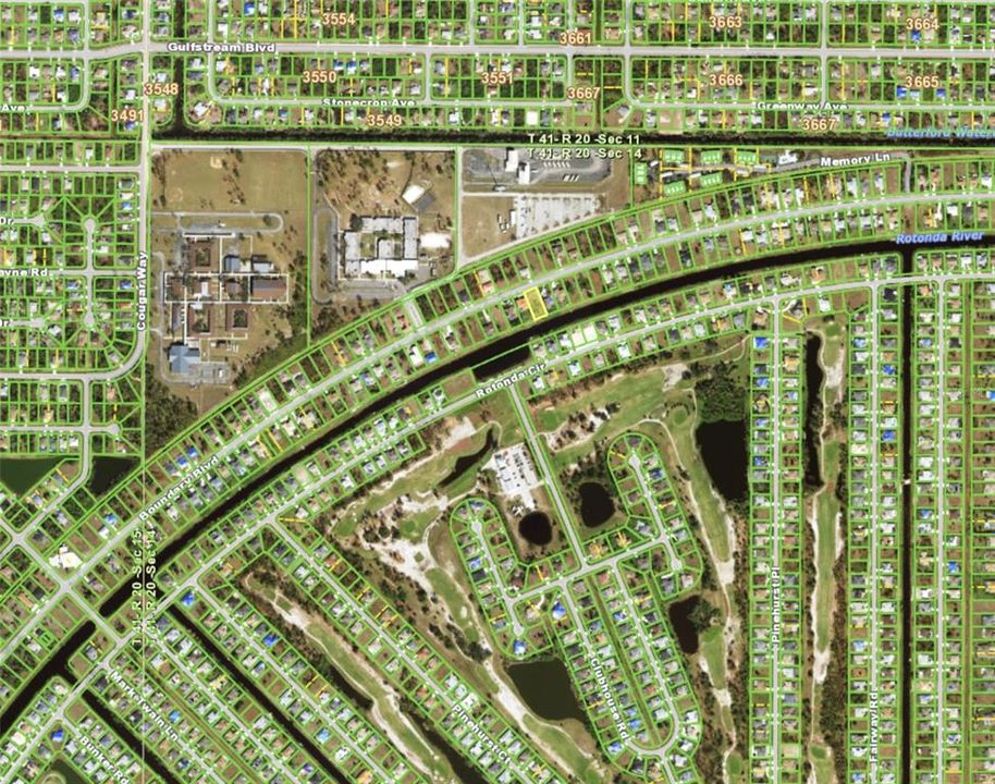 CCGIS aerial of lot